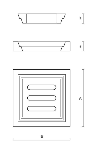 Caditoie con telaio pesanti